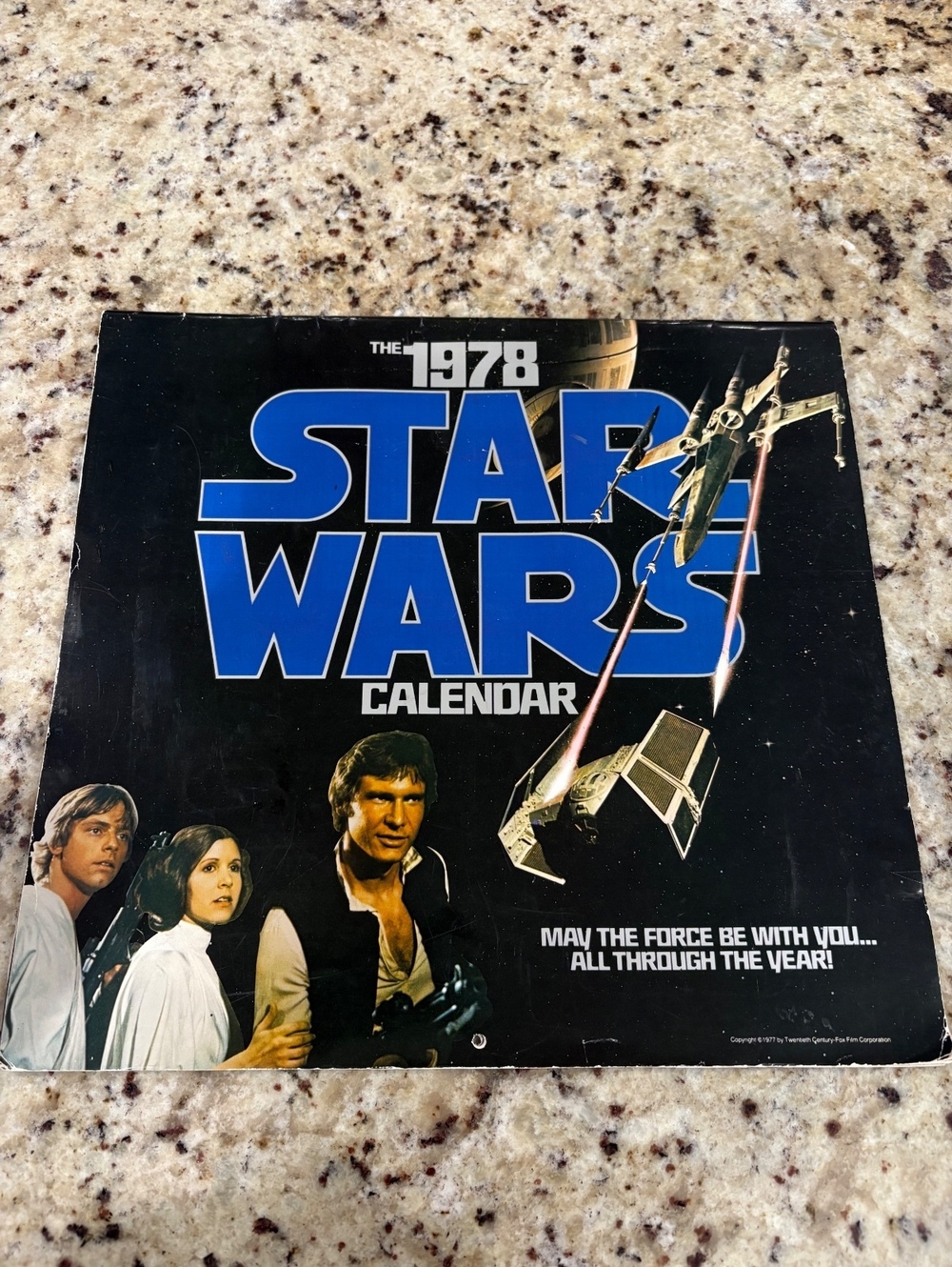 Vintage 1978 Star Wars Wall Calendar Complete 12 Months Original 1977